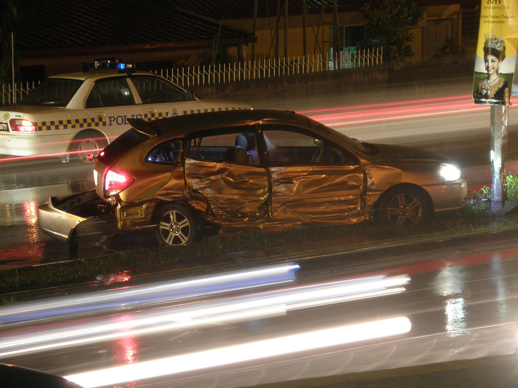Vehicle damage after a collision